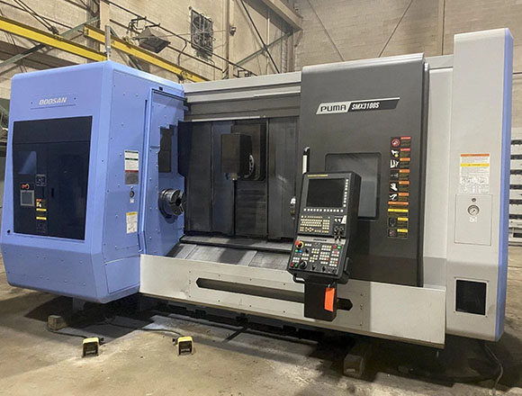 a Doosan CNC machine